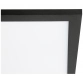 LED Deckenleuchte Constantin, schwarz, 59,5 x 59,5 cm, LED Panel, Warmweiß 