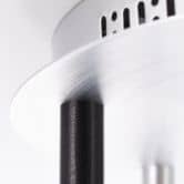 Deckenleuchte Eddy, braun, 21,5 x 40 cm, Metall Deckenlampe, dimmbar 