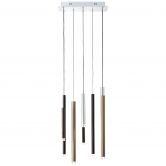 Pendelleuchte Eddy, braun, 180 x 40 cm, Metall 