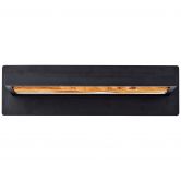 Wandleuchte Elea, braun, 35 x 15,1 cm, Holz Wandlampe 