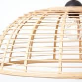 Pendelleuchte Elma, braun, 134,5 x 56 cm, Bambus Pendellampe 