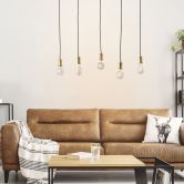 Pendelleuchte Emmanuel, schwarz, 95 x 133 cm, Metall Pendellampe, dimmbar 