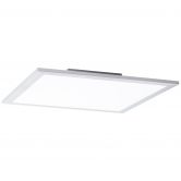 Deckenleuchte Gloria, silber, 39,5 x 39,5 cm, LED Panel, dimmbar 