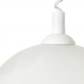 Pendelleuchte Gregor, weiß, 180 x 40,5 cm, Glas Pendellampe, dimmbar 