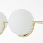 Pendelleuchte Ian, gold, 120 x 107 cm, Glas Lampe 
