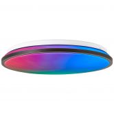 LED-Deckenleuchte Iva, schwarz, ⌀39,5 cm, Deckenlampe mit LED, dimmbar 