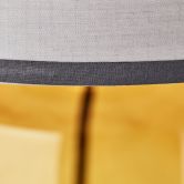 Tischleuchte Jana, gelb, 56,5 x 30 cm, Textil Tischleuchte 