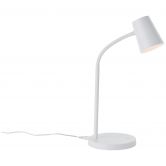 Tischleuchte Jannik, weiß, 26 x 14,2 cm, Nachttischlampe, dimmbar 
