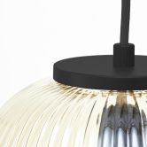 Pendelleuchte Junis, braun, 176 x 105 cm, Metall Pendelleuchte 