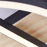 Deckenleuchte Leopold, braun, 5,5 x 39 cm, Holz Moderne LED-Deckenleuchte, dimmbar 