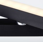Tischleuchte Mats, schwarz, 55,5 x 16 cm, Nachttischlampe, dimmbar 
