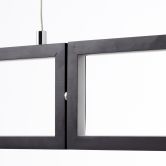 Pendelleuchte Mats, schwarz, 120 x 80,5 cm, Pendellampe 