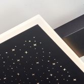 Deckenleuchte Maximilian, schwarz, 5 x 37 cm, Metall Glitzereffekt 