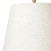 Pendelleuchte Milan, braun, 130 x 35 cm, Textil Pendelleuchte 