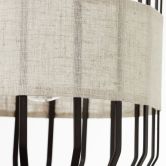 Pendelleuchte Nino, braun, 136,5 x 23 cm, Textil Pendelleuchte 
