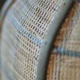Tischleuchte Paula, braun, 32 x 22 cm, Textil Nachttischlampe, dimmbar 