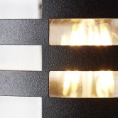 Außenwandleuchte Svenja, schwarz, 30,5 x 12,7 cm, Metall Außenleuchte 