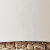 Pendelleuchte Till, braun, 140 x 35 cm, Textil Lampe 