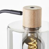 Tischleuchte Tim, braun, 50 x 18 cm, Glas Moderne tischlampe 