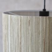 Pendelleuchte Valentin, braun, 120 x 35 cm, Seegras Pendellampe 