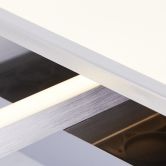 Deckenleuchte Yara, metallic, 7 x 51 cm, Metall Deckenlampe, dimmbar 