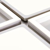 Deckenleuchte Yara, metallic, 6 x 51 cm, Metall Deckenlampe, dimmbar 