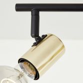 Deckenleuchte Karl, gold, 35,5 x 14,5 cm, Metall Lampe 