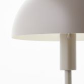 Tischleuchte Lasse, grau, 35,5 x 20,3 cm, Metall Pilzlampe 