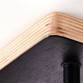 Deckenleuchte Tom, schwarz, 36,8 x 20 cm, Holz Deckenspots, dimmbar 