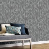 ELLE Decoration Vliestapete anthrazit 