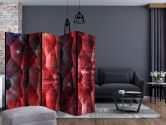 Paravent, Raumteiler freistehend, Trennwand - Violettes Relief 