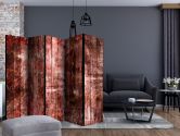 Paravent, Raumteiler freistehend, Trennwand - Violettes Holz 