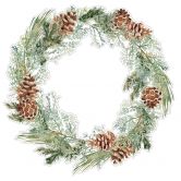 Sticker pour fenêtre Couronne de Noël  