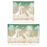 Fototapete Abenteuerreise zu den Dinosauriern - Ombre - Kikki Belle 