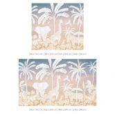 Papier peint jungle paradisiaque avec animaux sauvages - Ombre - Kikki Belle 