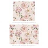 Fototapet med georginer shabby chic pink - Bloomery Decor 