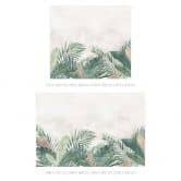 Jungle Leaves Green Watercolour | Jungle Fototapet - Bloomery Decor 