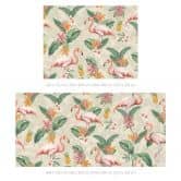 Fototapete Sommertapete - Flamingo und tropische Blätter - Bloomery Decor 