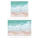 Papier peint plage - douces vagues sur la plage - Sisi & Seb 