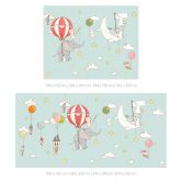 Wall Mural Flying animals with hot air balloon - Skellern 