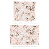 Fotobehang Boho illustratie met bloemen en fruit - UN Designs 