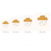 Fotobehang Vrolijke regen in pastelkleuren - Menina Lisboa 