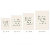 Fototapete Do The Things That Matter | Motivationsspruch - Prints by Ayleen 