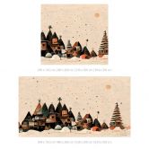 Fotobehang Treechild - Kerst in het Dorp 