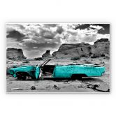 Wandbild Roter Cadillac 