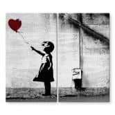 Herdabdeckplatte Banksy - Girl with balloon 