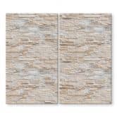 Stove top for the kitchen - Natural stone wall 