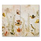 Stove cover plate Wild meadow flowers in the sunlight - Talen 