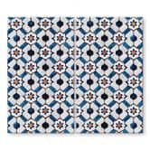Herdabdeckplatte Geometrisches Muster mit Blumen - Treechild 