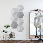 3D Hexagon - Alu-Dibond Marmor 04 